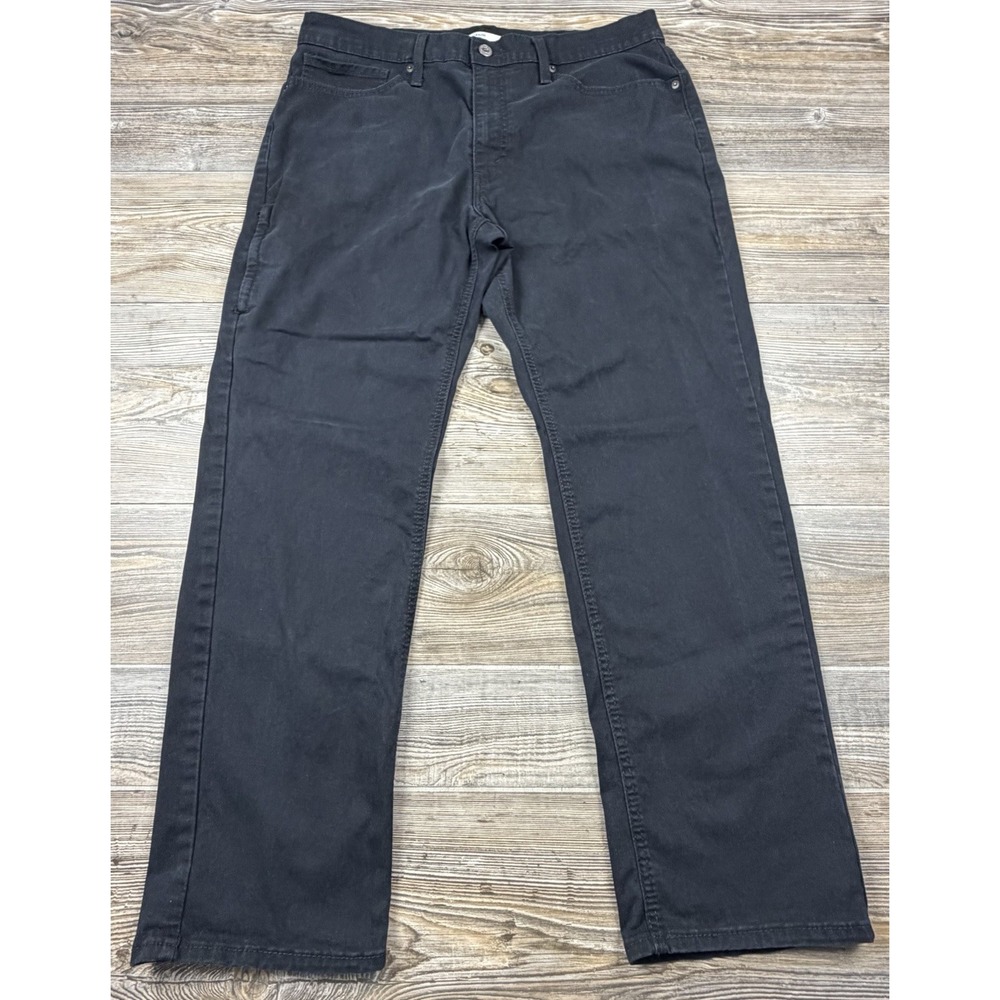 Levis Athletic Taper Jeans Mens 36/30 (FITS 36/29) Black Denim Cotton Stretch
